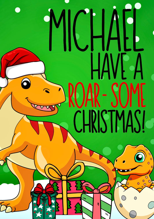 Roar-Some Christmas -  Greeting Card