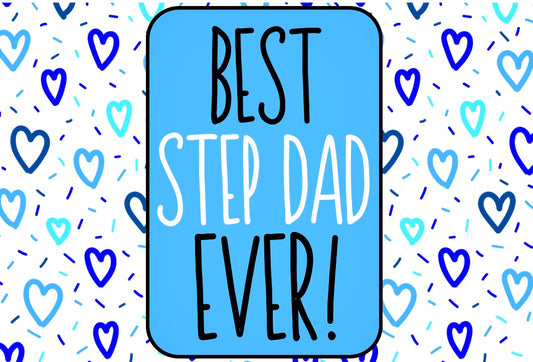 Best Step Dad Ever - Wine Bottle Label
