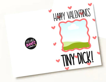 Valentines Tiny Dick - Greeting Card