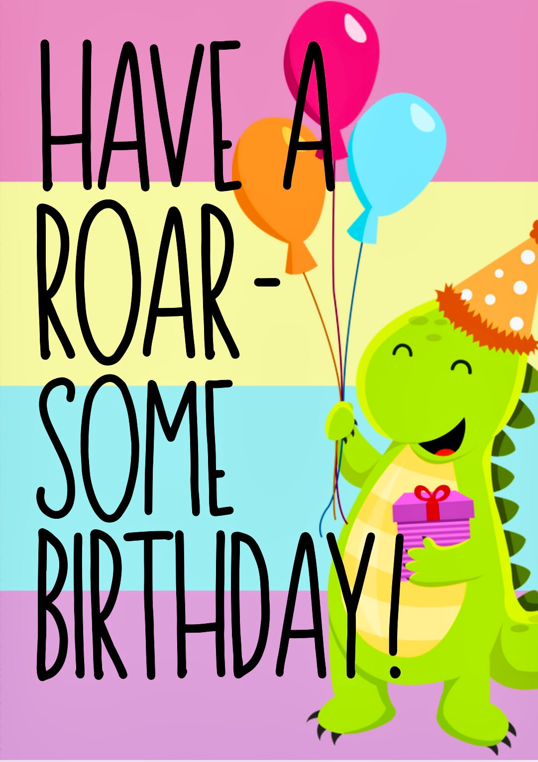Birthday Dinosaur -  Birthday Card