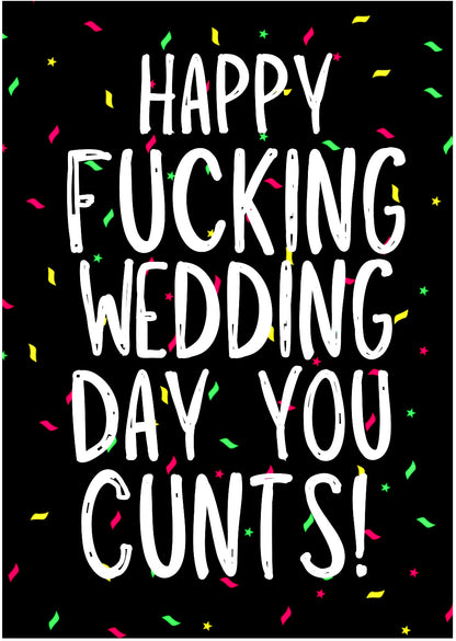 Wedding Cunts -  Greeting Card