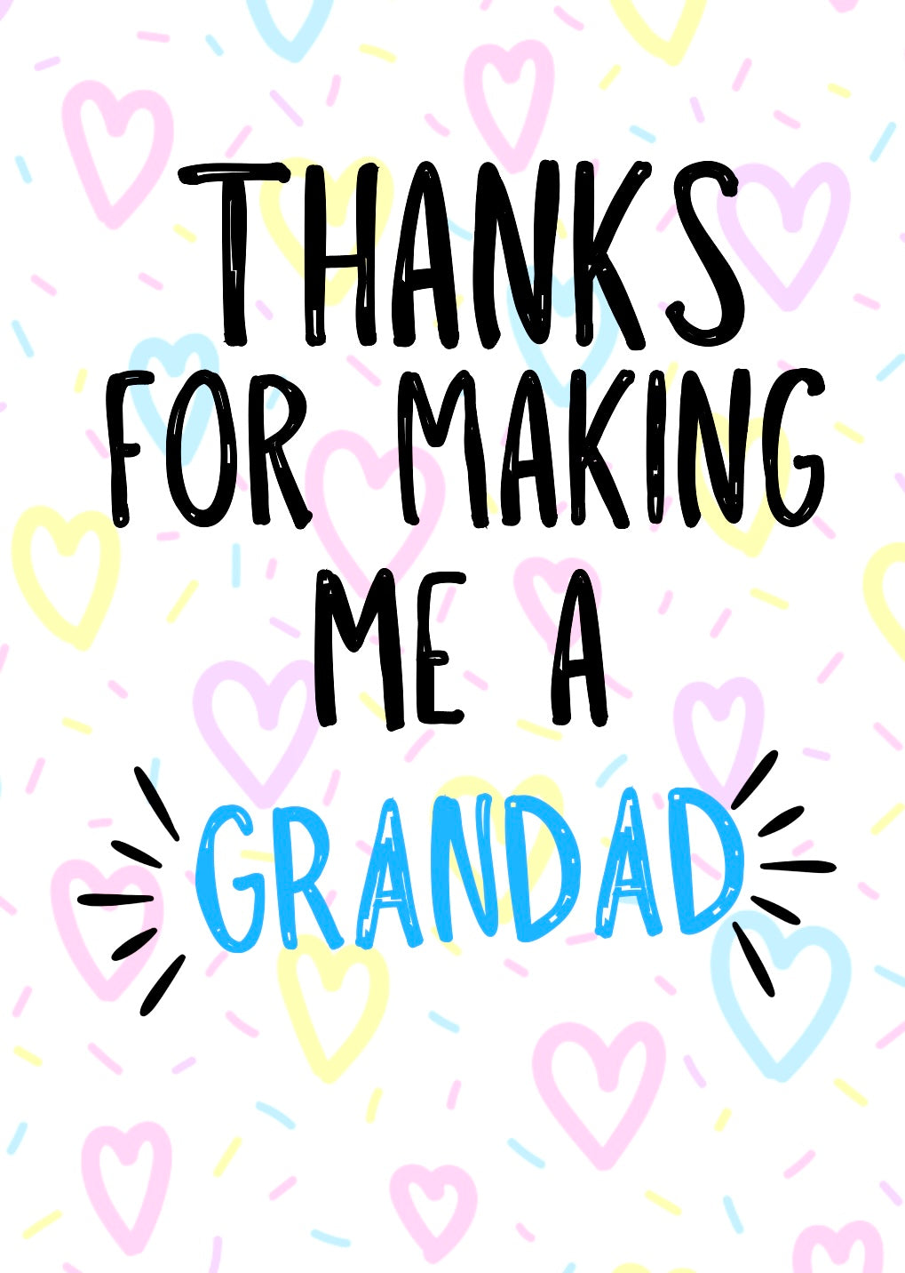 Thanks Grandad -  Greeting Card