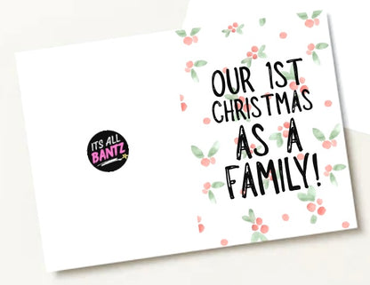 1st Family Christmas -  Greeting Card