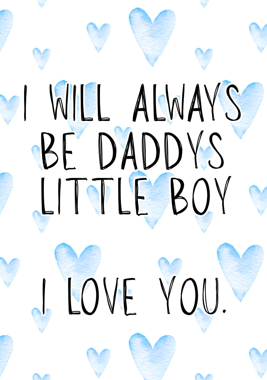 Daddy’s Little Boy - Greeting Card
