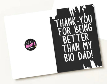 Best Bio Dad - Greeting Card