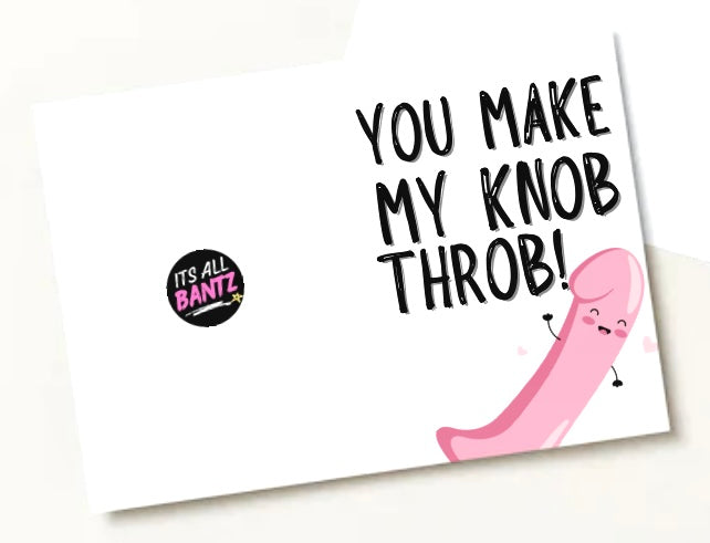 Knob Throb - Greeting Card