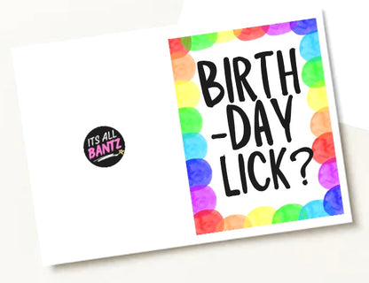 Birthday Lick - Greeting Card