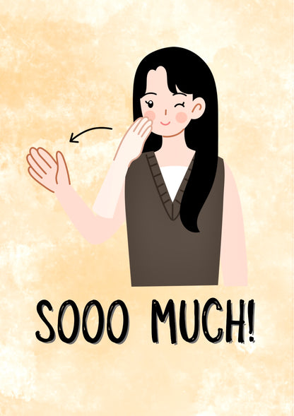 Thank You Sign Language  -  Greeting Card