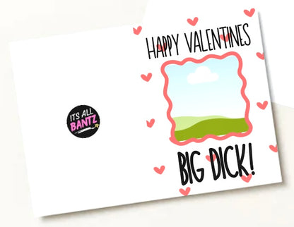 Valentines Big Dick - Greeting Card