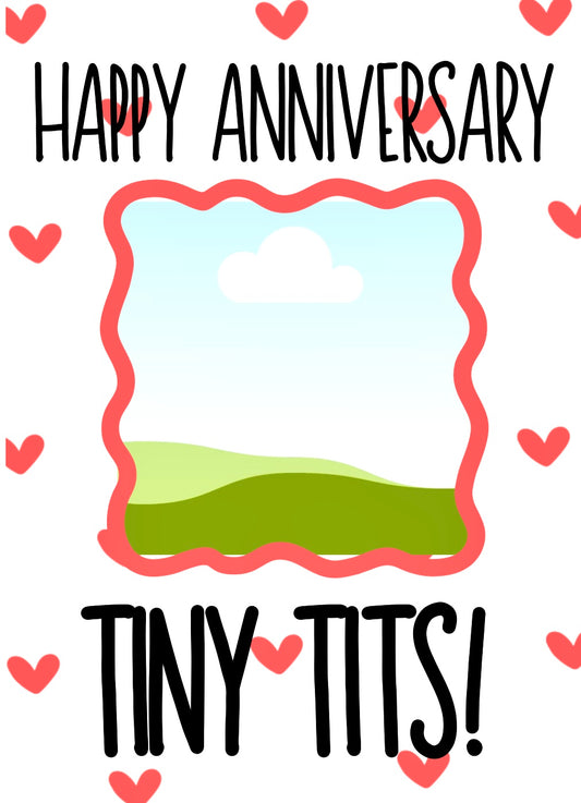 Anniversary Tiny Tits - Greeting Card