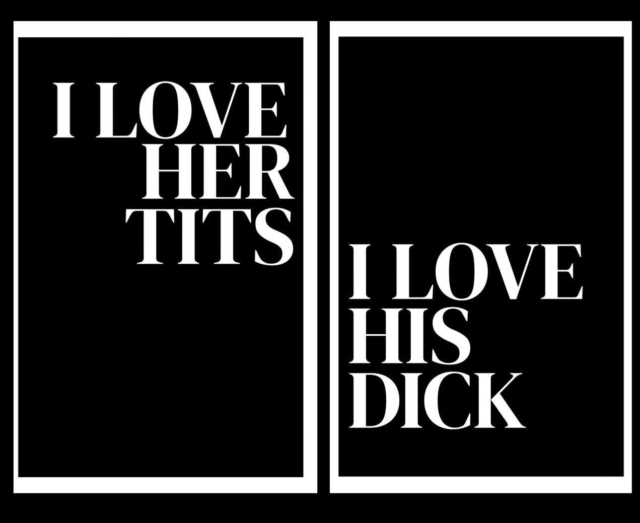 I Love Rude - Home Decor Print