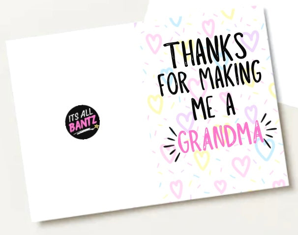 Thanks Grandma -  Greeting Card
