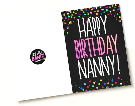 Birthday Nanny -  Birthday Card