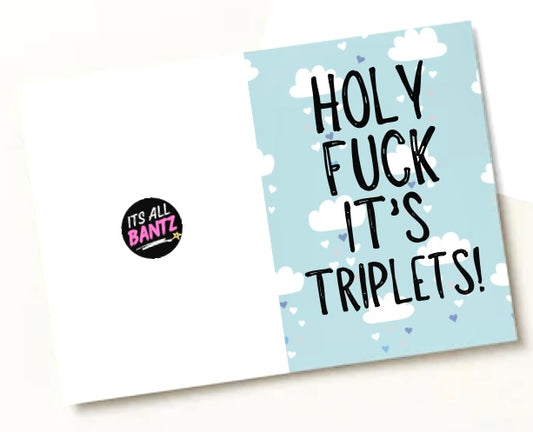 Holy Fuck Triplets -  Greeting Card