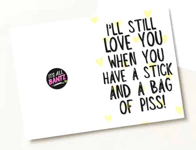 Bag Of Piss - Greeting Card
