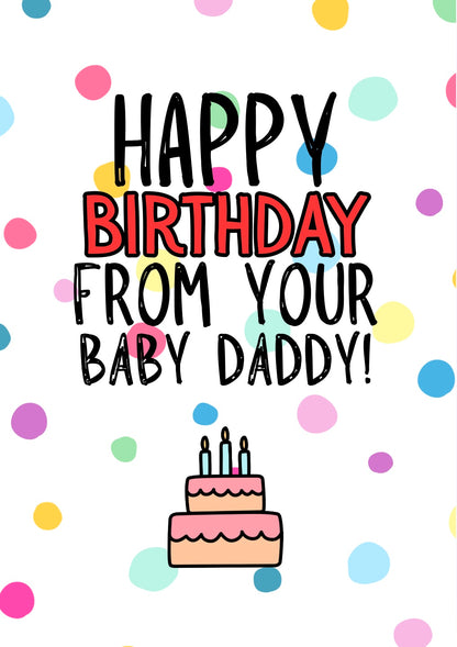 Baby Daddy - Greeting Card