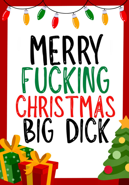 Christmas Big Dick -  Greeting Card
