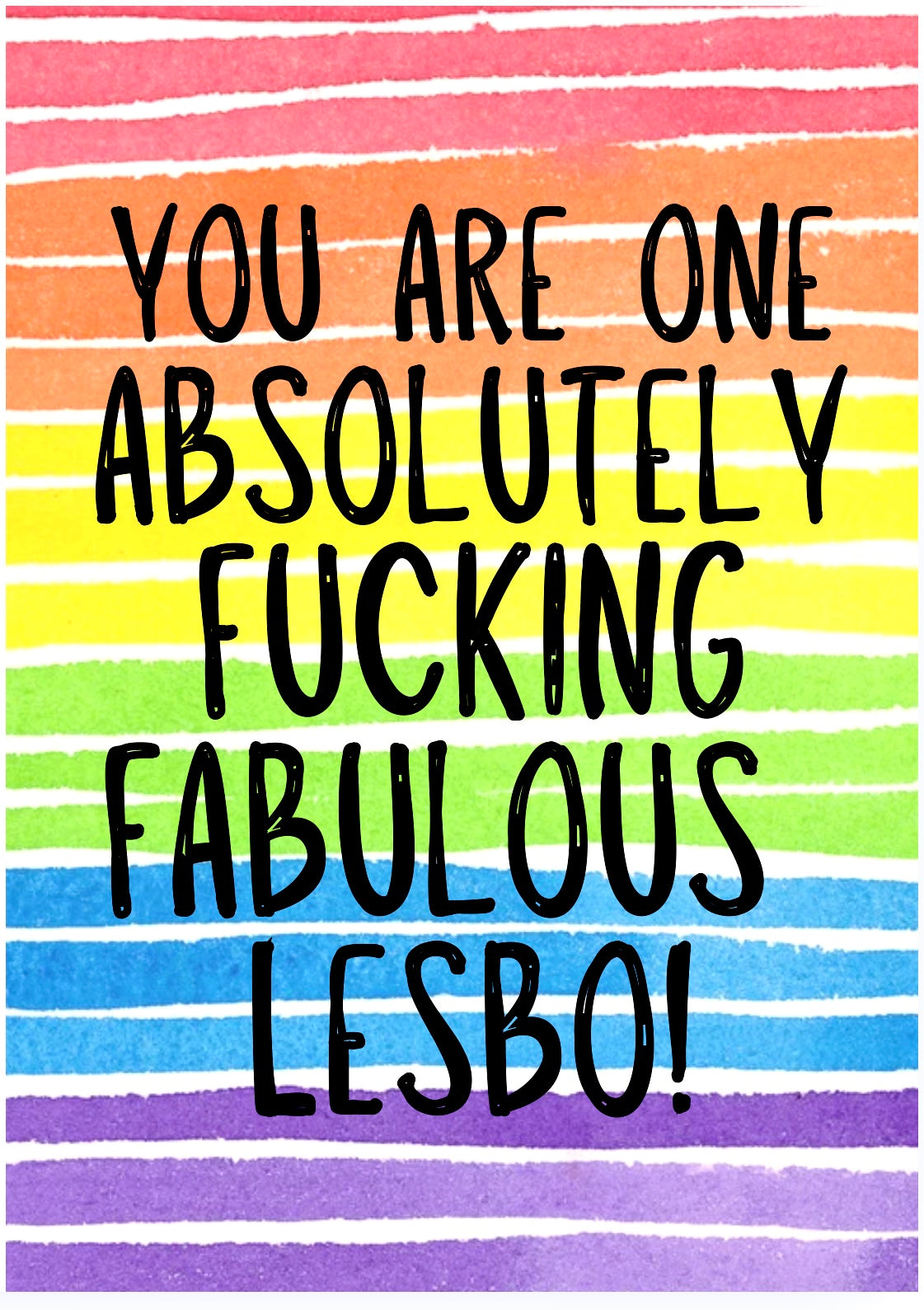 Fabulous Lesbo -  Greeting Card