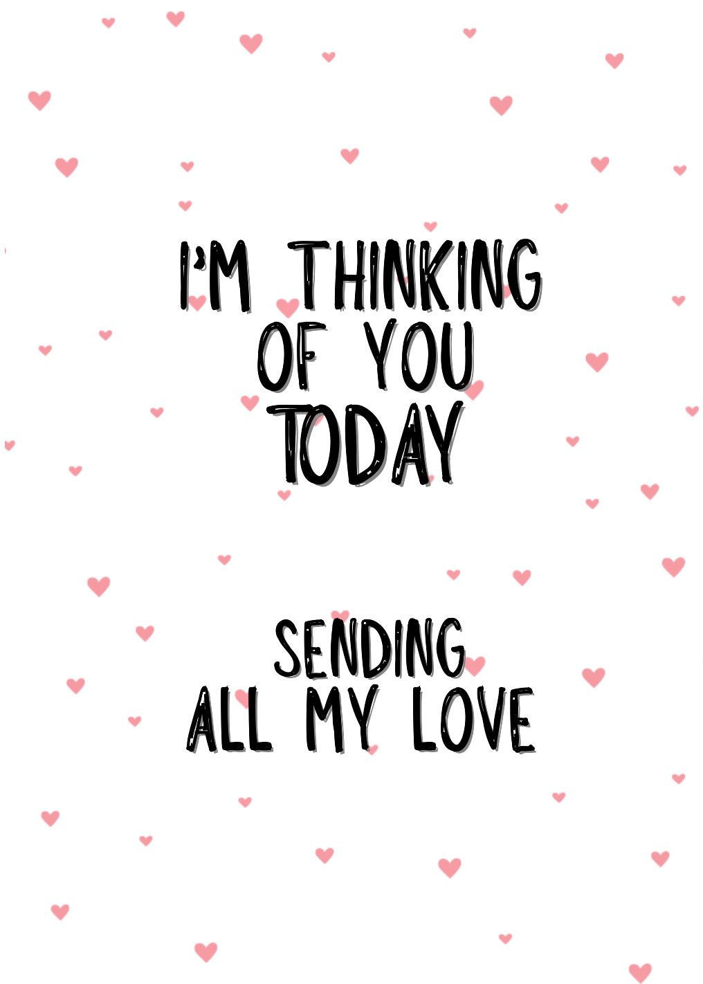 Thinking Of You Today - Greeting Card