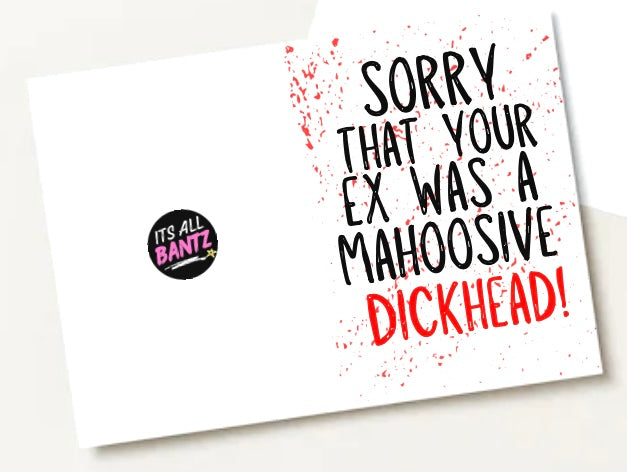 Ex, Mahoosive Dick -  Greeting Card