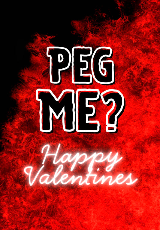 Valentines Peg - Greeting Card