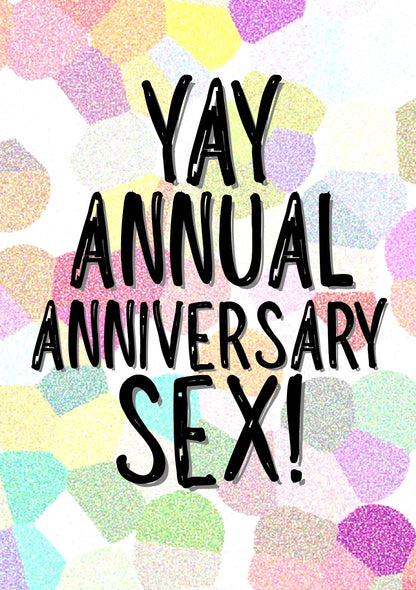 Annual Anniversary Sex - Greeting Card