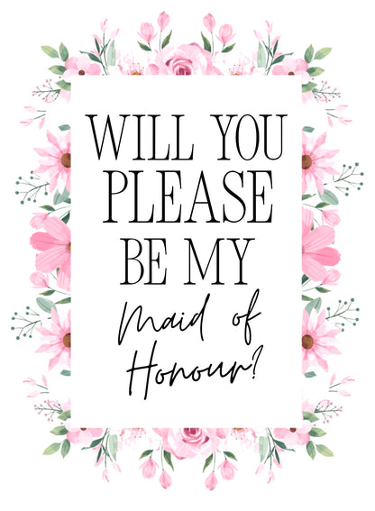 Be My Maid of Honour? -  Greeting Card