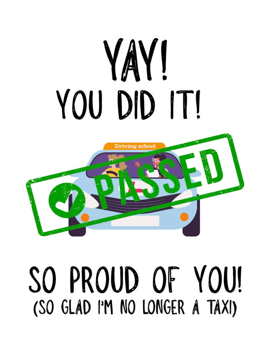 No Longer A Taxi - Greeting Card