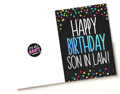 Birthday Son In Law -  Birthday Card