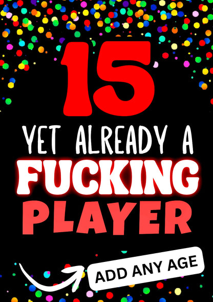 Already A Player - Birthday Card