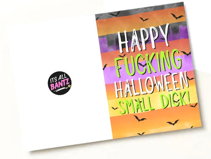 Happy Fucking Halloween Small Dick - Greeting Card