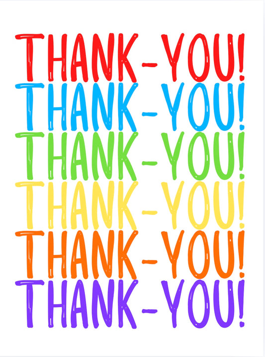 Thank You! -  Greeting Card