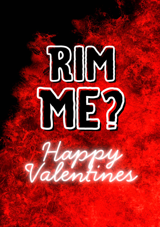 Valentines Rim - Greeting Card