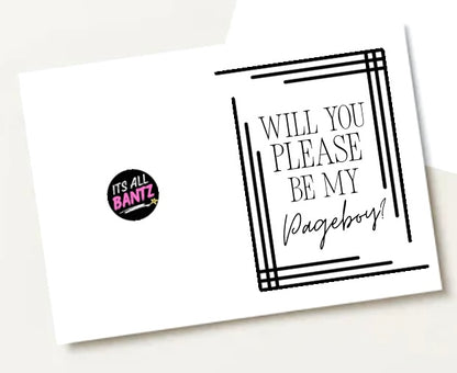 Be My Pageboy? -  Greeting Card