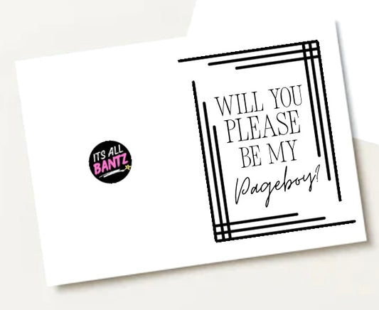 Be My Pageboy? -  Greeting Card