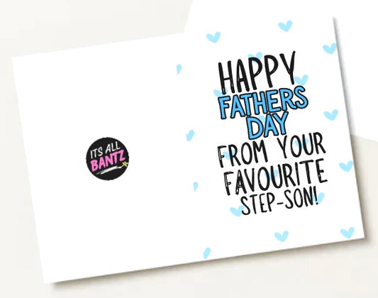 Favourite Step Son - Greeting Card