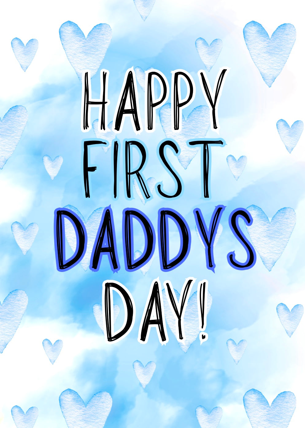 1st Fathers Day - Greeting Card