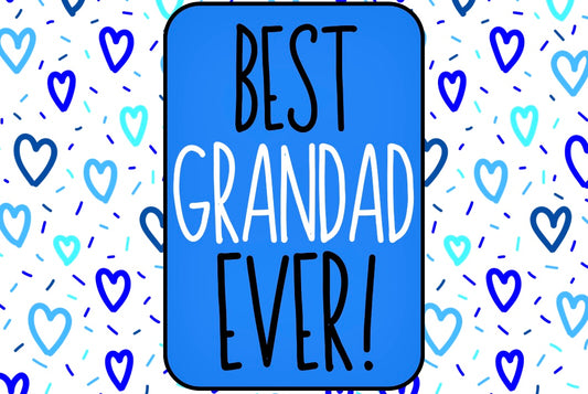 Best Grandad Ever - Wine Bottle Label