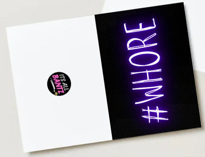 # Whore - Greeting Card
