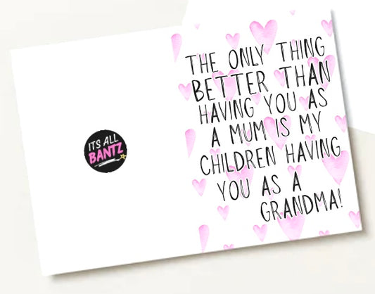 You As A Grandma - Greeting Card