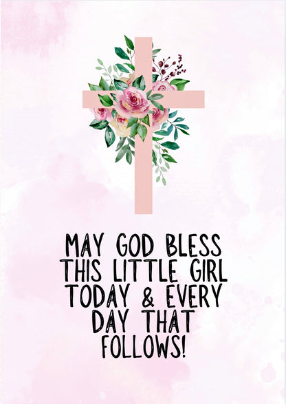 May God Bless This Little Girl -  Greeting Card