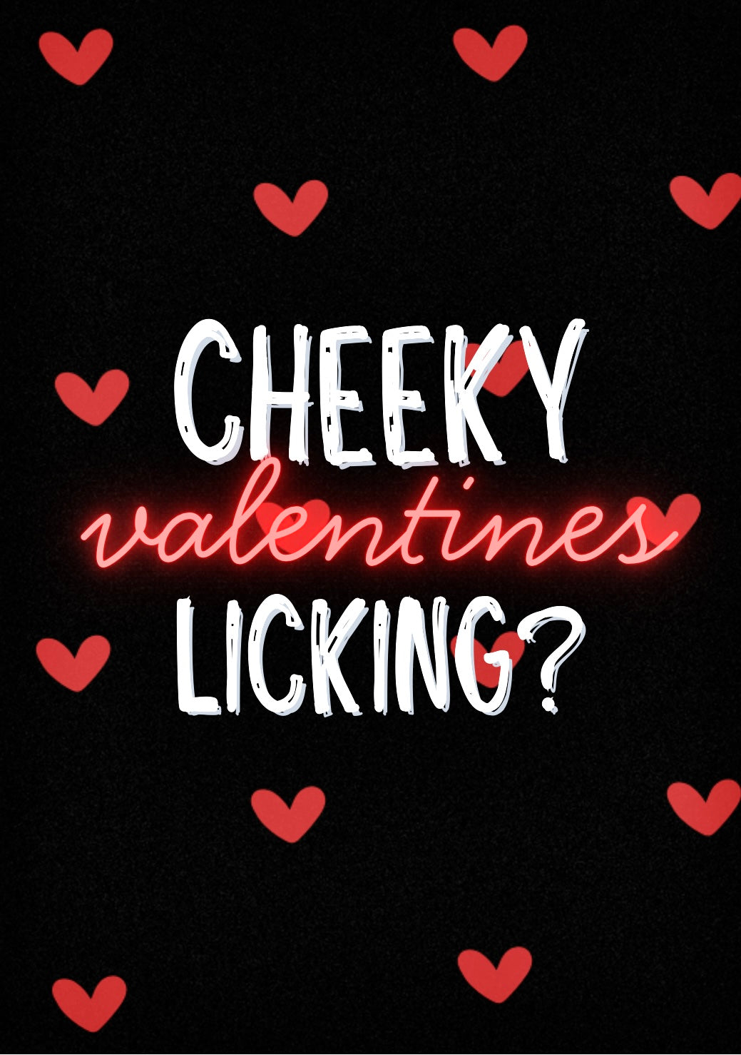 Cheeky Licking - Greeting Card