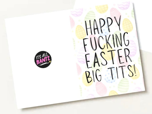 Happy Fucking Easter Big Tits - Greeting Card