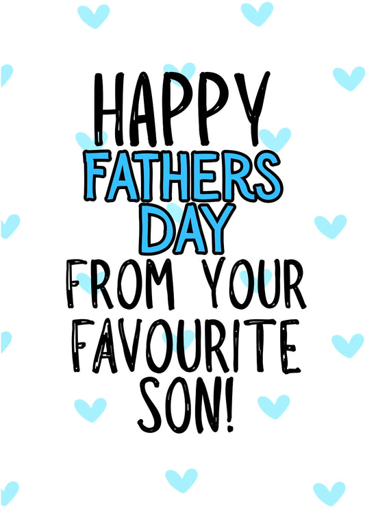 Favourite Son - Greeting Card