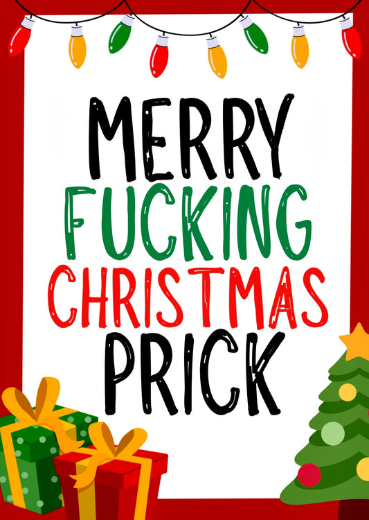 Christmas Prick -  Greeting Card