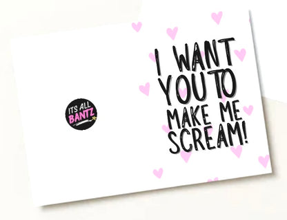 Make Me Scream - Greeting Cardm