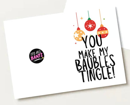 Baubles Tingle -  Greeting Card