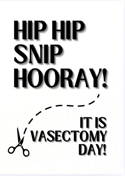 Hip Hip Snip Hooray  - Card