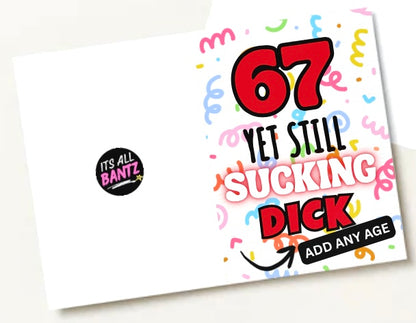 Still Sucking Dick - Birthday Card