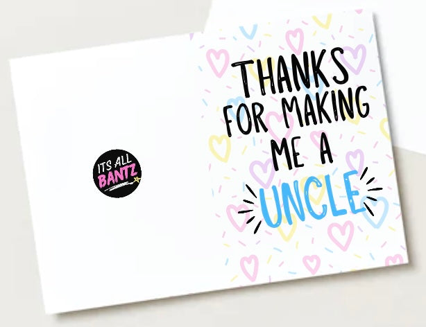 Thanks Uncle -  Greeting Card